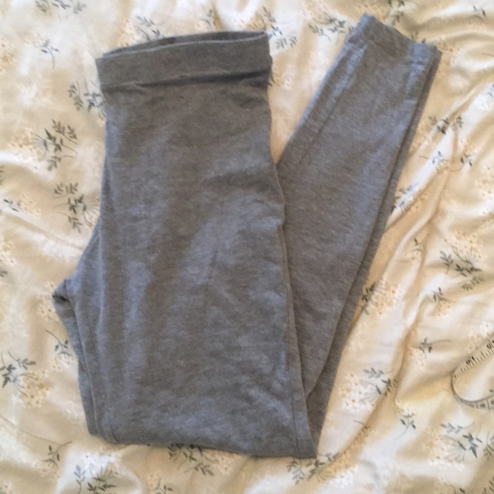 SALE!!! Light Gray cotton High waisted leggings